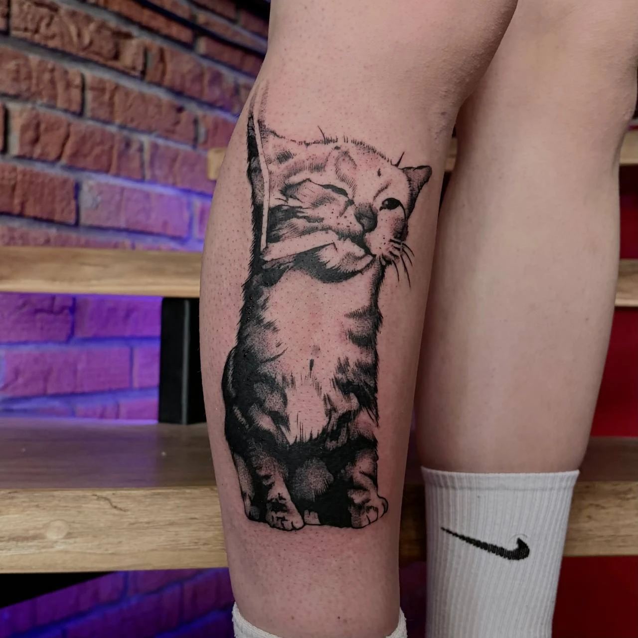 Татуировка кота, работа khharuma
